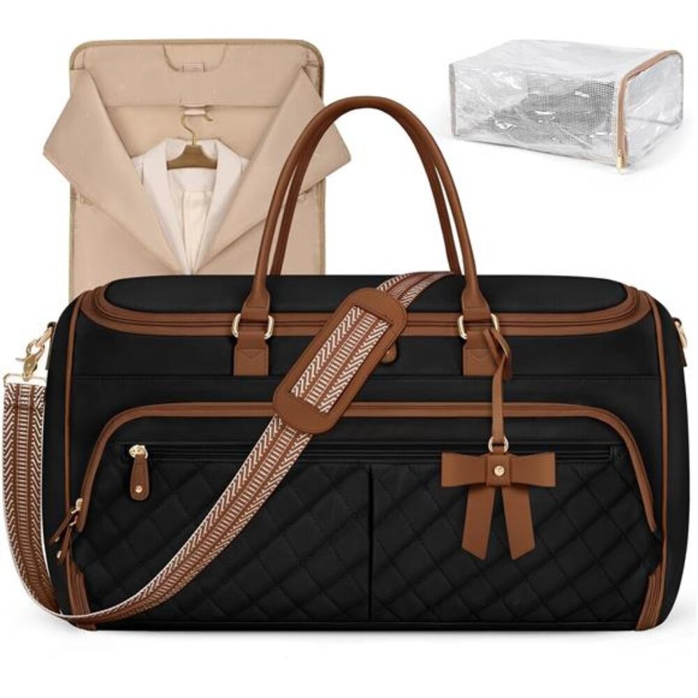 Women's Travel Bag Convertible Garment Duffle Bag - Picture 1 of 6